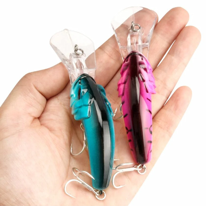 Señuelo de pesca flotante Minnow, Wobblers, 10cm, 13,4g, cebo duro de plástico Artificial, Crankbait, aparejos de pesca de Lucio, 1 Uds. - imagen 3