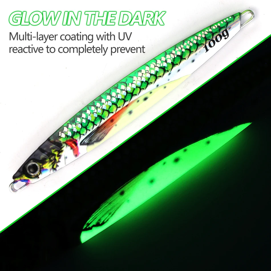 MOOKZZ-señuelo de pesca Jigjing de velocidad de Metal, 60g, 80g, 100g, 120g, 150g, novedad - imagen 4