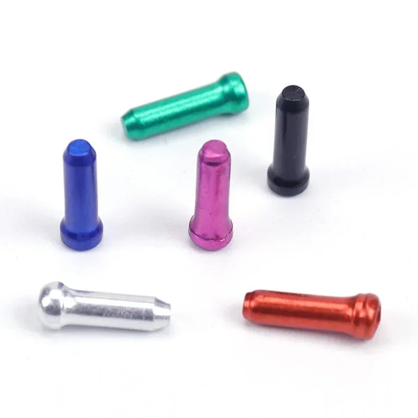 20 piezas tapas de extremo de Cable de bicicleta tapas de extremo de Cable de bicicleta desviador de freno puntas de Cable de palanca engarzadores tapa trasera accesorios de bicicleta - imagen 2