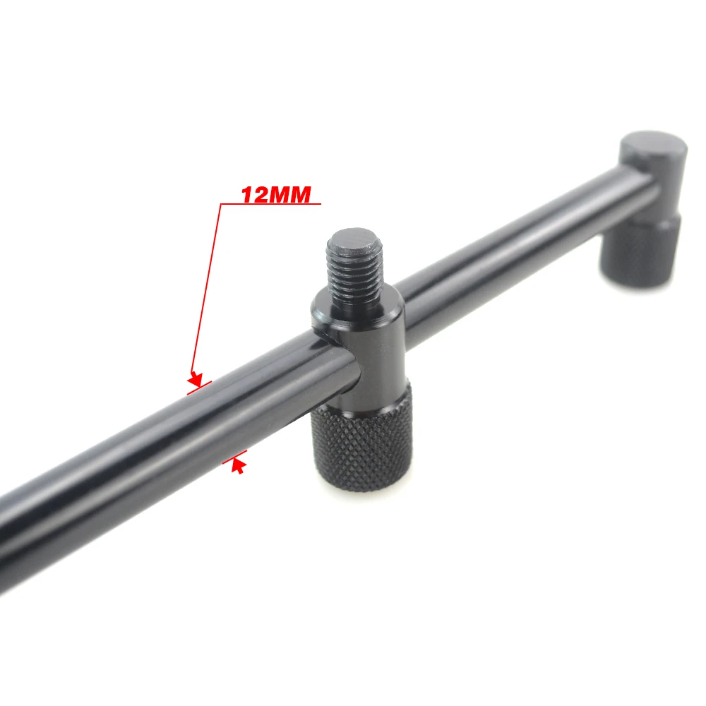 Barra de zumbido para pesca de carpa, 2 piezas, para 3 cañas de pescar, soporte de aluminio, accesorios de aparejos de pesca - imagen 4