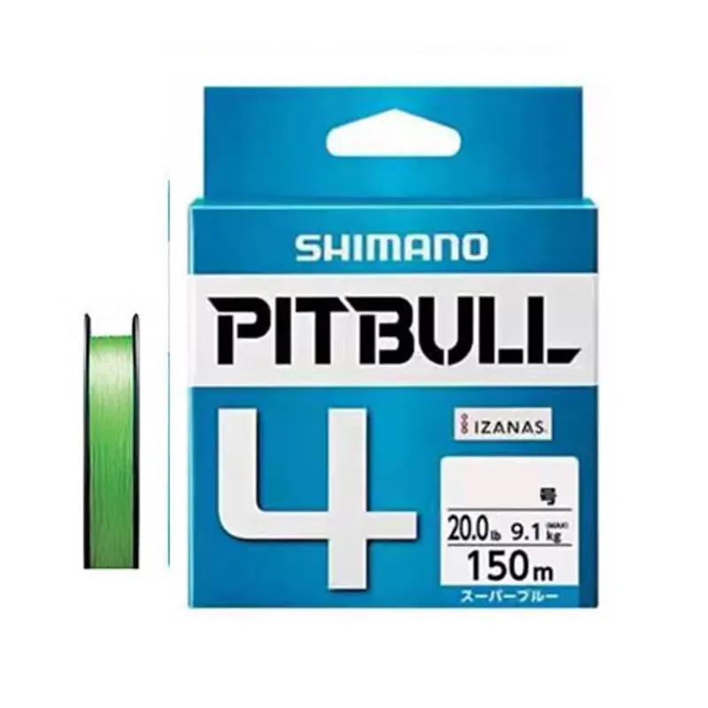 Shimano Pitbull X4 X8 – Línea trenzada PE multifilamento azul verde - imagen 3