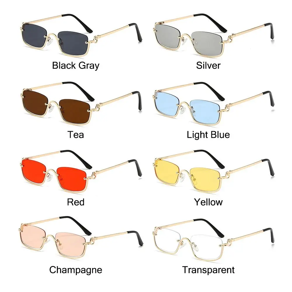 Gafas de sol polarizadas Hip Hop – pequeñas cuadradas metal unisex - imagen 2