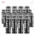 USB AA 3400mWh 20PC