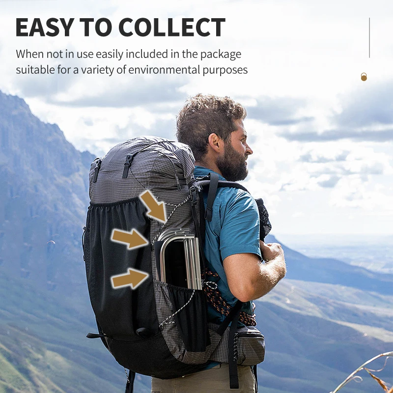 Taburete plegable portátil de aleación de aluminio para exteriores, taburete para Picnic y Camping, MIni silla de almacenamiento para pesca, muebles ultraligeros - imagen 4