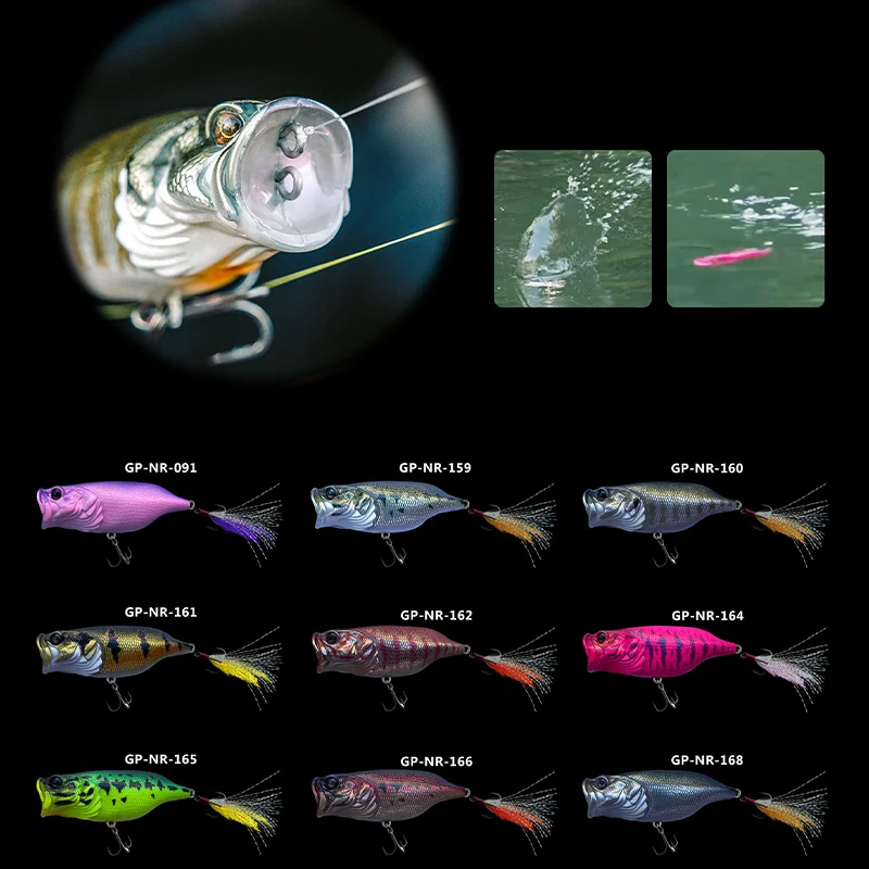 ADUSTA & GUIDE POST cebo topwater multifunción 68MM 13G POPPER/caminar el perro para cebo de pesca superficie de agua Artificial - imagen 4