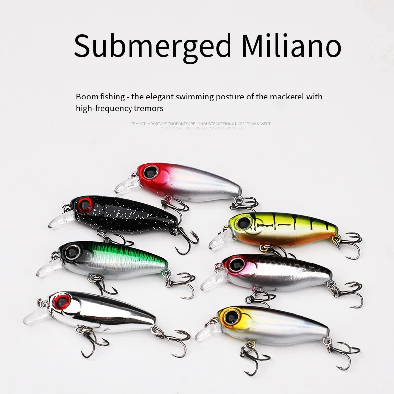 Señuelos pequeños de diseño japonés, señuelo de pesca de 3g, 45mm, pececillo que se hunde, Mini cebo duro para perca, trucha y lubina, novedad