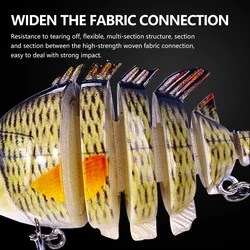 Wobbler segmentado 6 cuerpos – Crankbait hundimiento lento