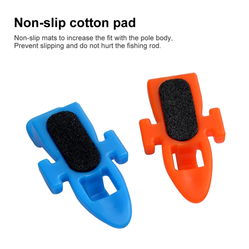 Gancho para caña de pescar, accesorio colgante de plástico, 6 piezas - imagen 3