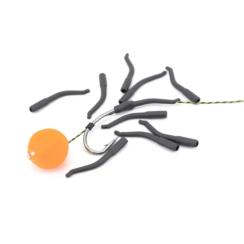 Alineadores de Línea Corta para pesca de carpa, base de pesca de tungsteno, manga de gancho de tungsteno, aparejos terminales de carpa, 10 piezas - imagen 2