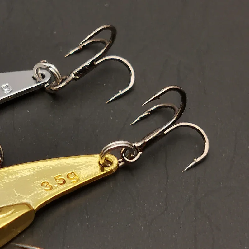 1 Uds 3,5g 5g Metal VIB señuelos ojos 3D vibraciones vívidas cuchara señuelo cebo de pesca lubina cebo duro Artificial aparejos Crankbait - imagen 5