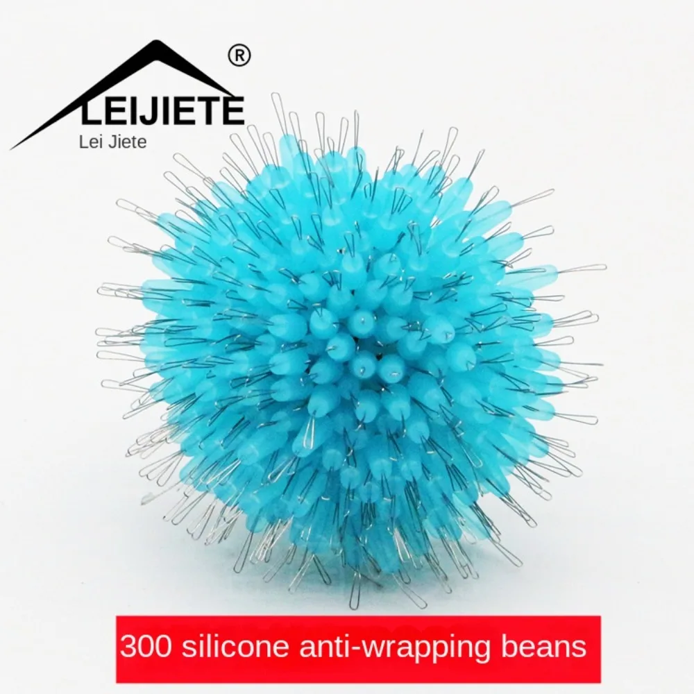 300 Uds. Accesorios de aparejos de línea, tapón de corcho de pesca, suministro de pesca flotante, frijol de goma, frijoles espaciales suaves de alta concentricidad - imagen 2