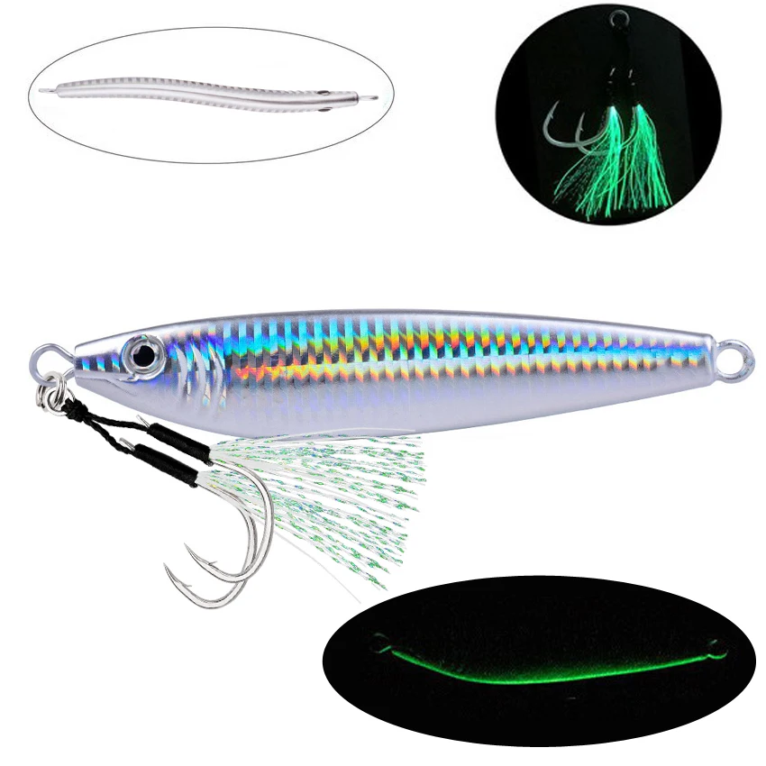 Jigging Metal tipo S – Luminoso de caída rápida para aguas profundas - imagen 5