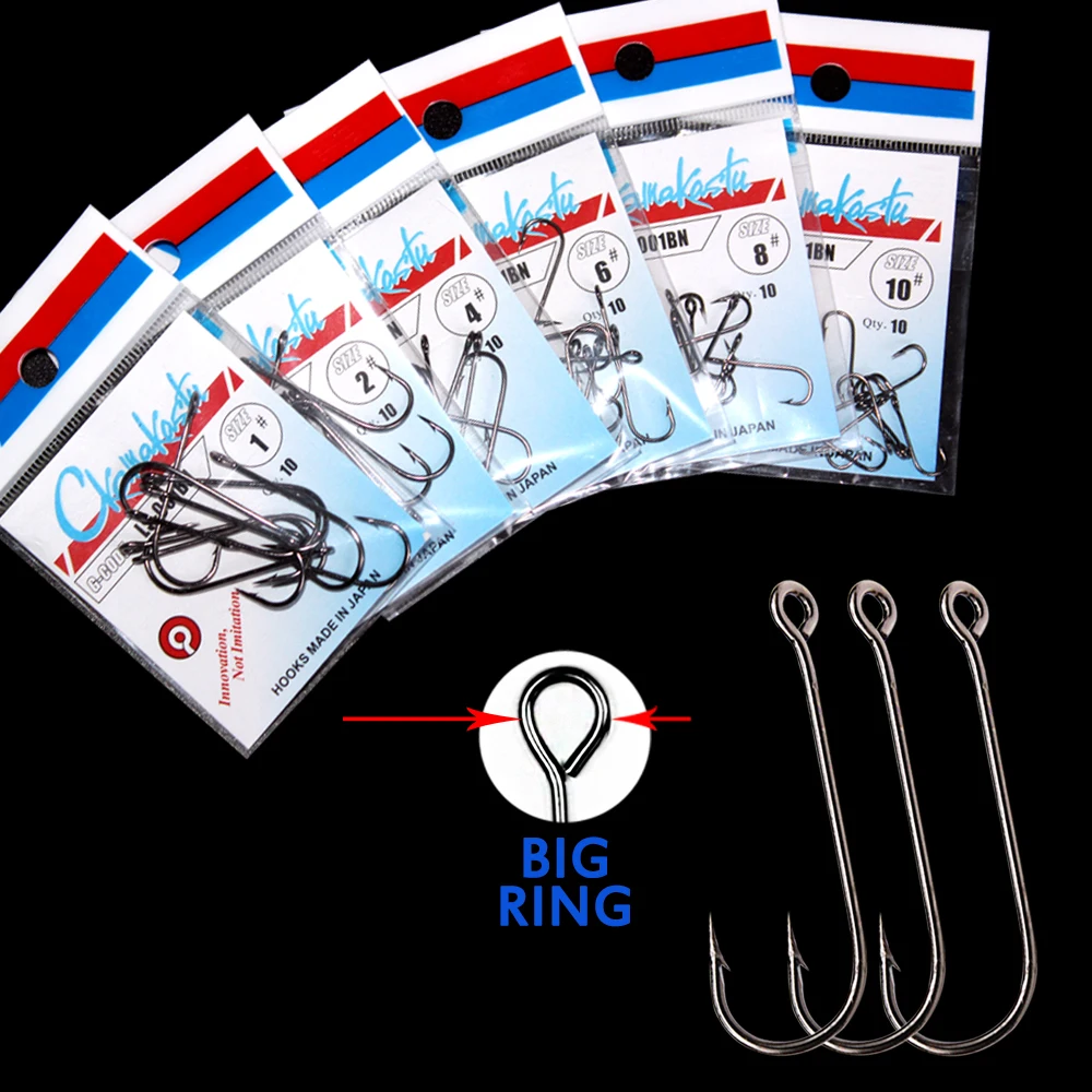 Ckamakastu-anzuelos de calamar para pesca en el Mar Negro, anzuelos circulares con cabeza de plantilla japonesa, accesorios para herramientas de pesca de invierno, LS-001