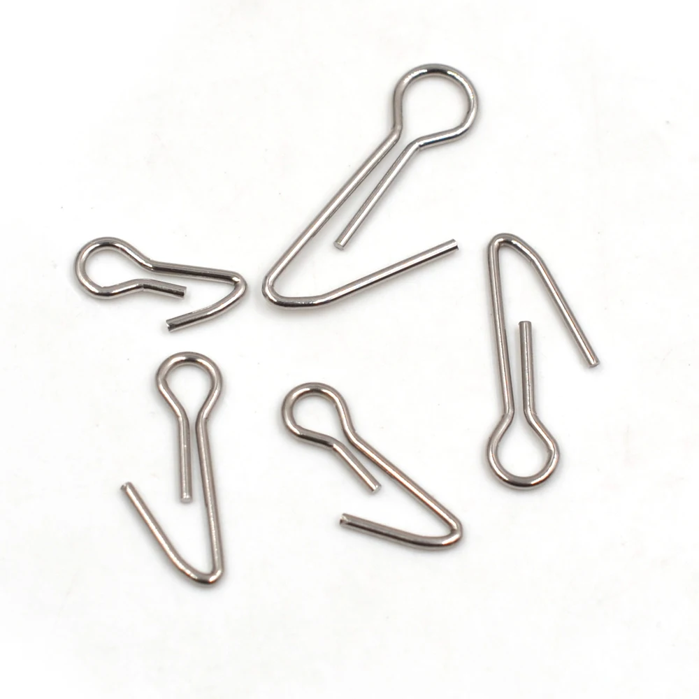 MNFT-anzuelo de cebo blando de acero inoxidable 100, accesorios de plomo para la cabeza, alfileres de centrado, 304 piezas - imagen 3