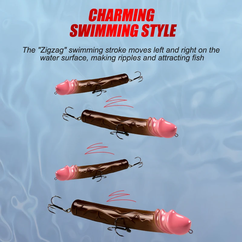 Señuelo de pesca de 150mm y 43g, señuelo de Topwater Crankbait, para Wobbler lucio, perca, trucha, cebo duro Artificial de mar - imagen 5