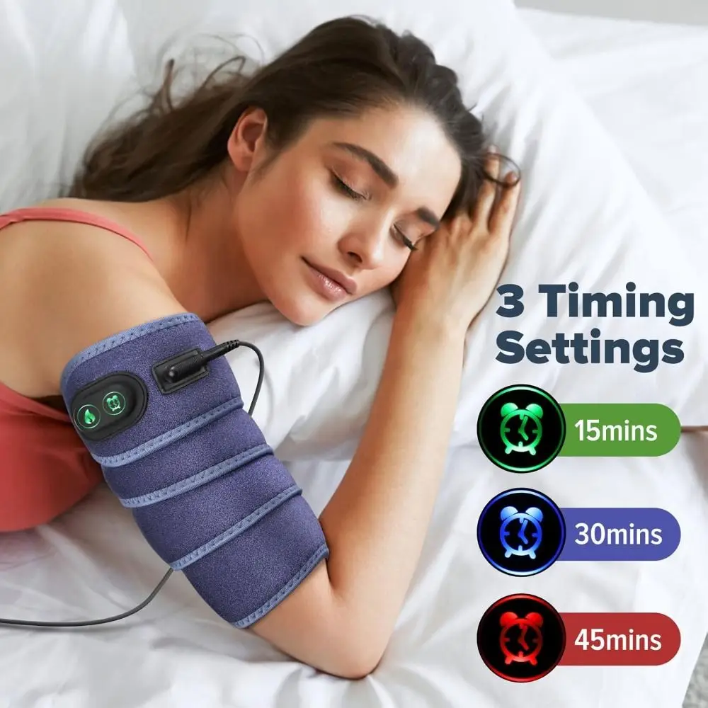 Almohadilla calefactora portátil de 3 configuraciones de tiempo, 4 niveles de calefacción, almohadilla calefactora eléctrica, área calefactora grande, uso multifuncional - imagen 5