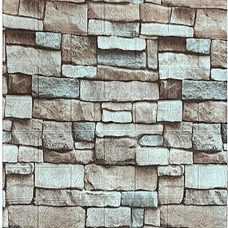 Papel tapiz autoadhesivo decorativo impermeable y a prueba de humedad estilo retro decoración del hogar dormitorio sala de estar pared de fondo - imagen 5