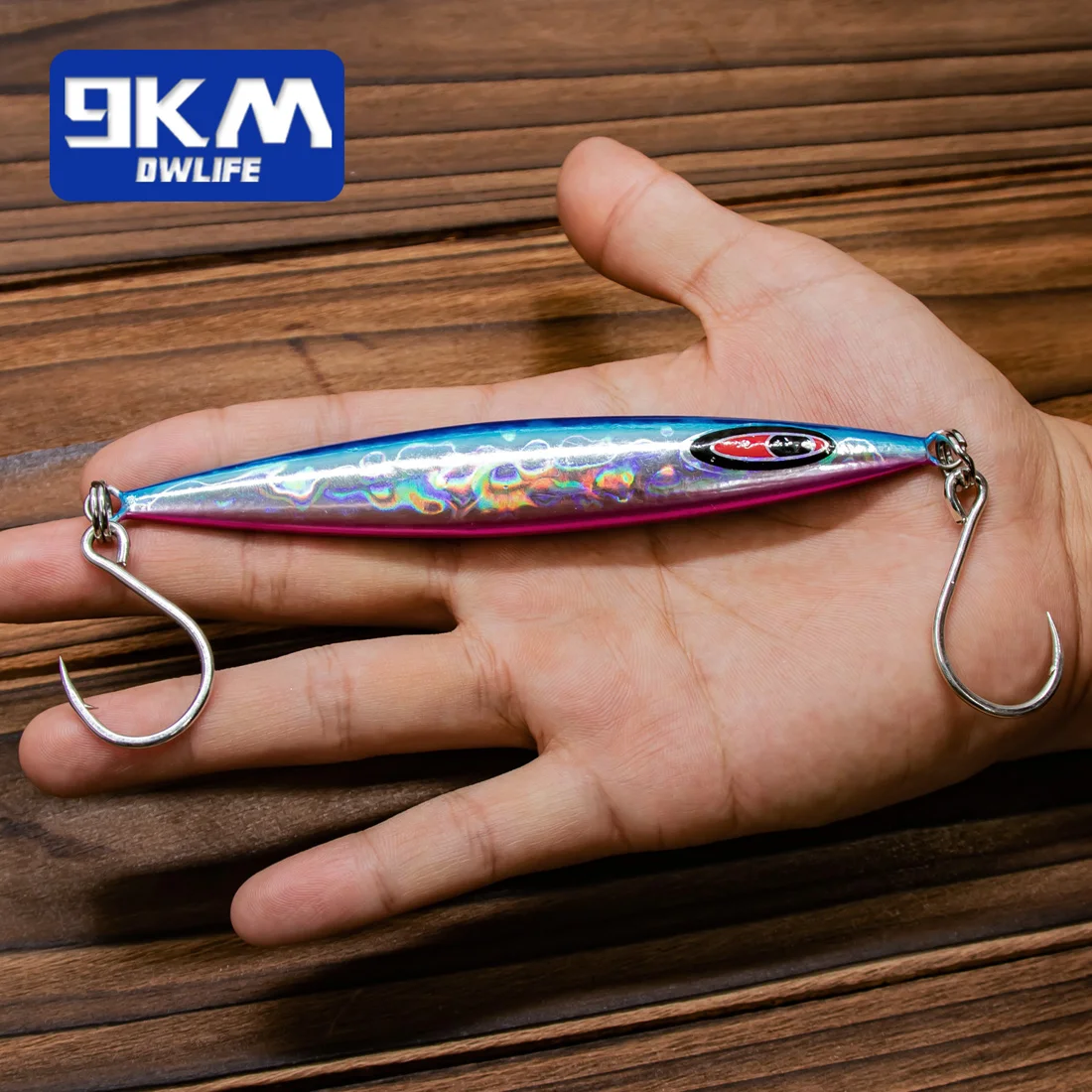 Anzuelos de pesca de 9KM, 25 uds., anzuelo de pesca Jigging, ojo de carpa, gusano, anzuelos en línea con púas, accesorios de pesca de acero rico en carbono para agua salada - imagen 3