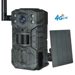 Cámara de caza 4G LTE solar con visión nocturna 30m y sensor PIR