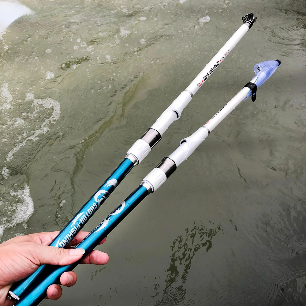 GHOTDA-caña de pescar telescópica de fibra de carbono, alta calidad, 3,6 M, 4,5 M, 5,4 M, 6,3 M, superdura, alimentador de carpa para sal/agua dulce - imagen 5