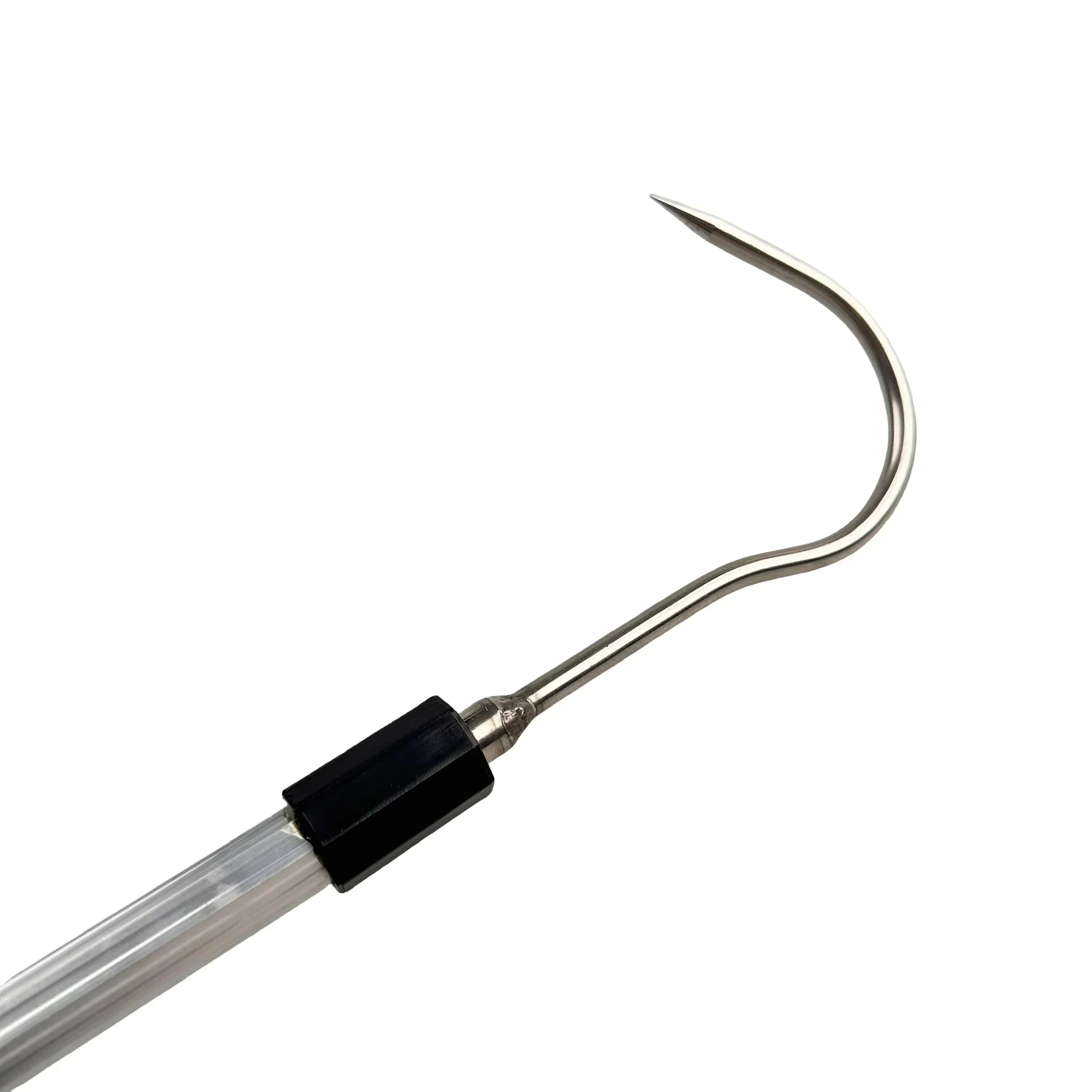 1 caña de pescar telescópica de aluminio JOOYOO con gancho de pala retráctil, pala para hielo, rastrillo de concha de playa de acero inoxidable - imagen 5