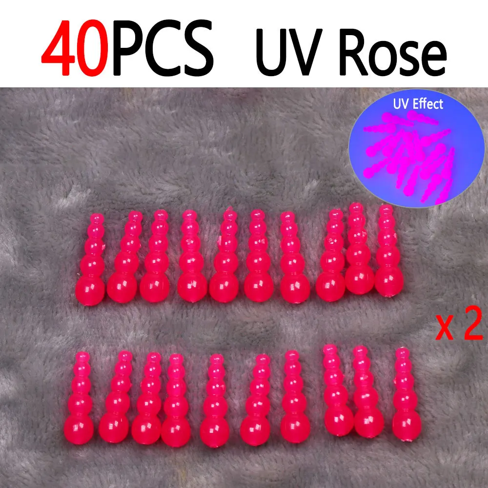 40pcs UV Rose