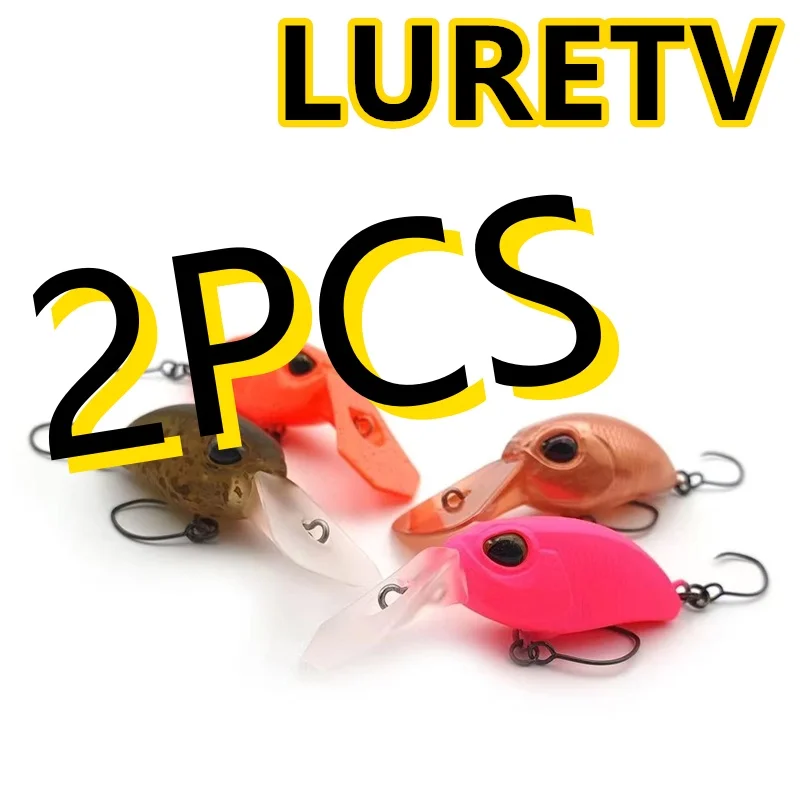 8014 5cm2.5g2PCS LURETV Japón VALKEIN KUGA FMR Mini Micro cebo para trucha gorda corriente gancho único Luya