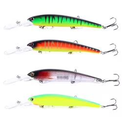 Señuelo de Pesca de pececillos Bandit de labio largo, cebo duro de 16cm, 21g, manivela Walleye profunda, Wobbler Artificial para nadar