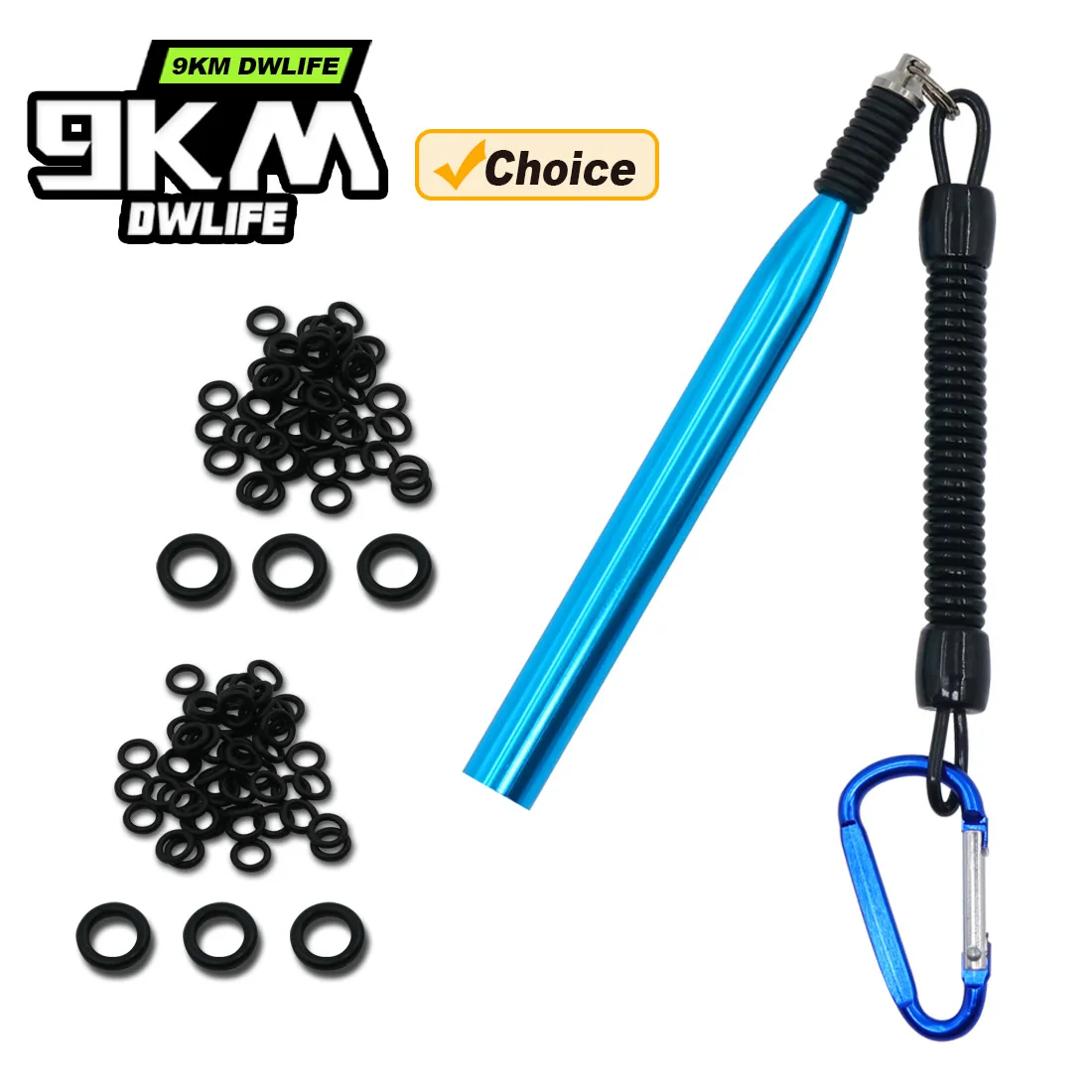 Wacky Reaction Tackle 9KM – 50 anillos O y gusanos blandos para lubina
