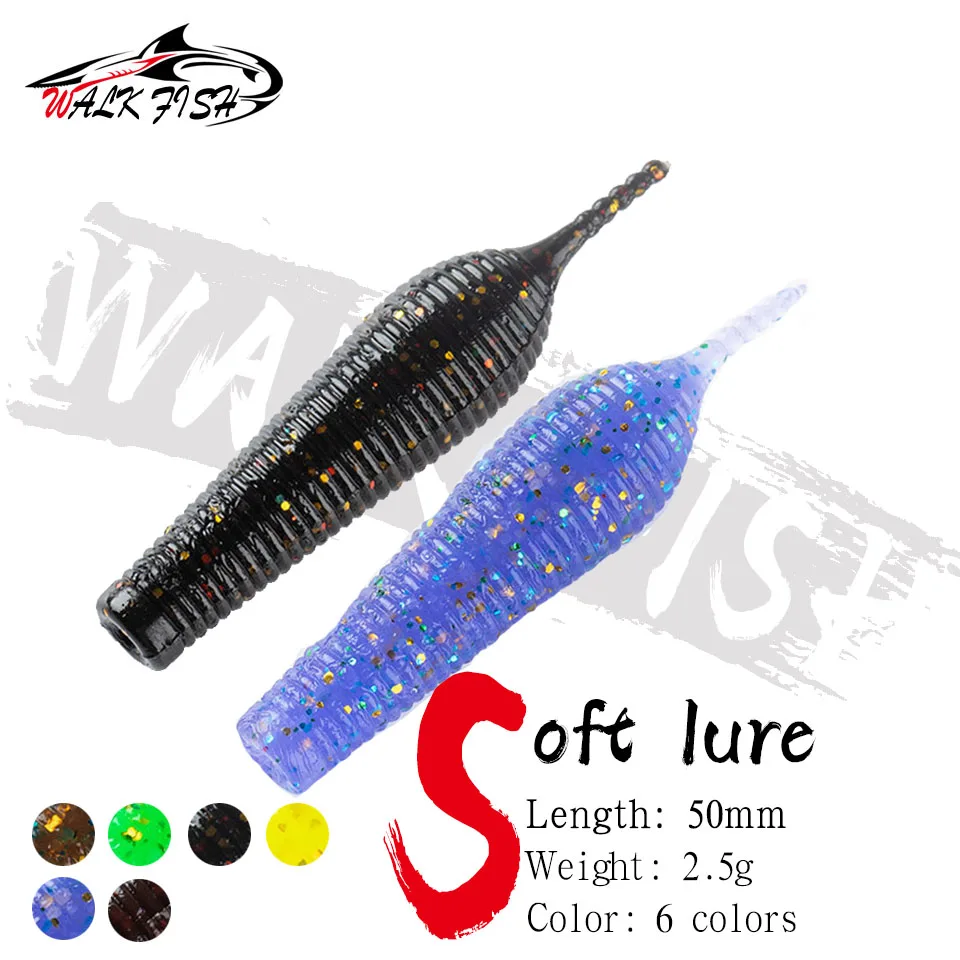 WALK FISH-señuelo flotante TPR, cebo Wobblers de pesca de carpa, 6 piezas, 5cm, 2,5g/0,09 - imagen 2
