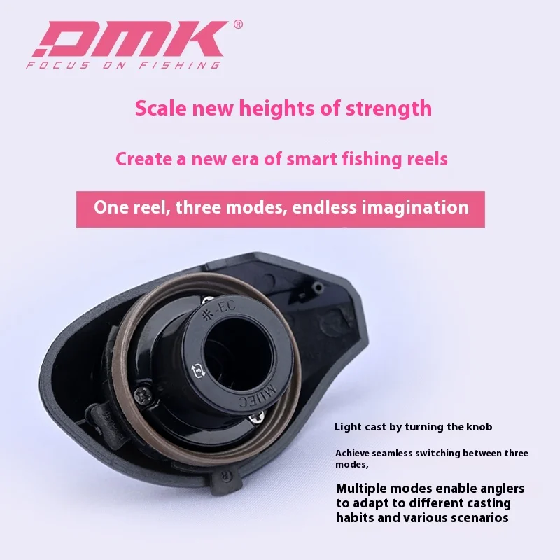 DMK Cheetah Air Carrete Baitcast 7,6:1 Fibra Carbono Freno Electrónico - imagen 2