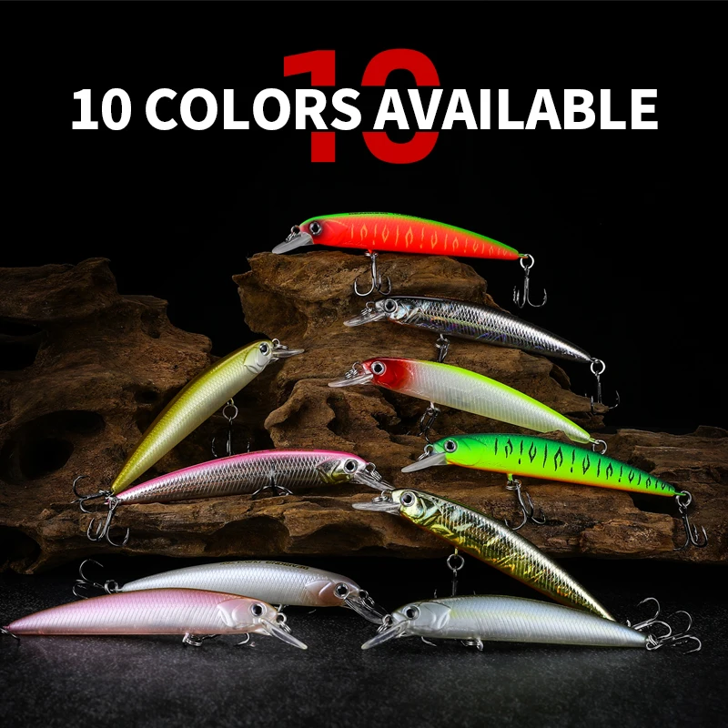 BEARKING nuevo modelo 73mm 5g calidad profesional magent peso Señuelos de pesca minnow manivela cebo Artificial aparejos - imagen 5