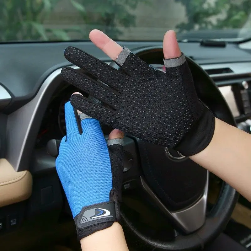 Guantes Pesca 9KM Transpirables – Medio Dedo con Agarre Antideslizante - imagen 3