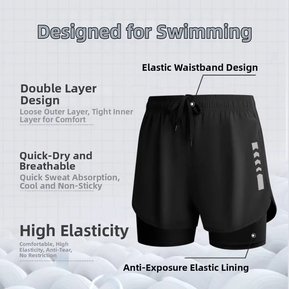 Pantalones de baño, conjunto completo de traje de baño para hombre, nuevo diseño, conjunto de pantalones de natación antidecómodos, pantalones de baño, traje de baño cómodo para adultos, aguas termales - imagen 4