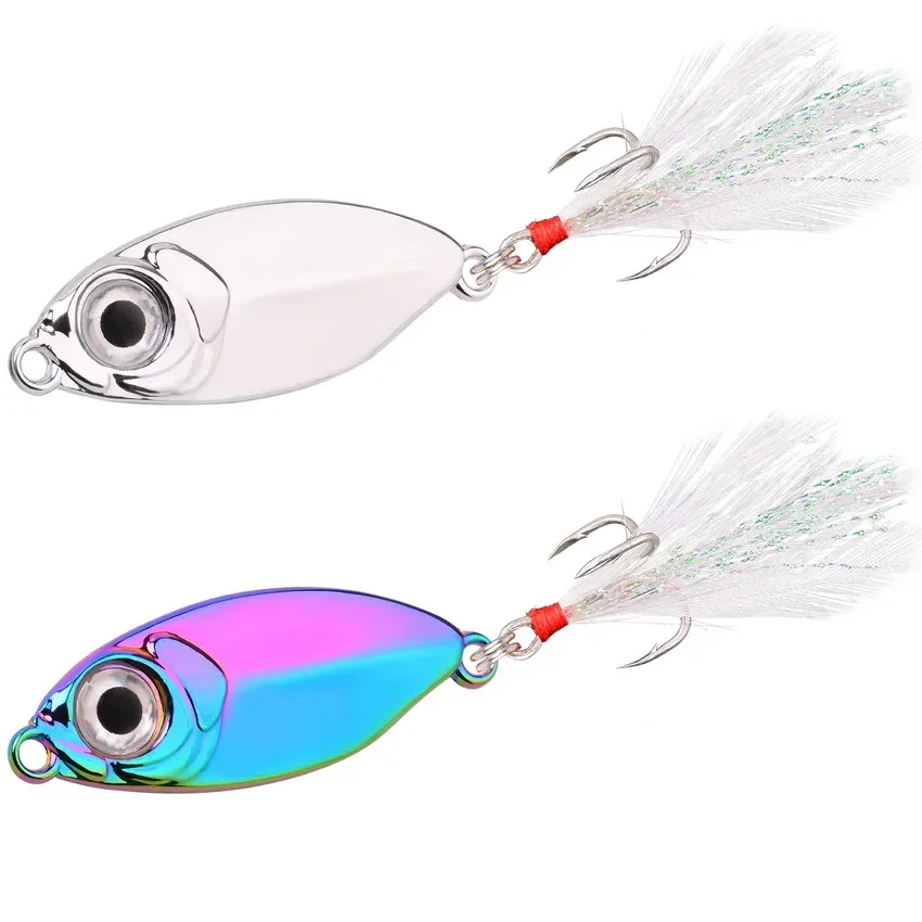 10 unids/lote señuelos tipo cuchara 5G-20G Metal Vib juego de Señuelos de Pesca hundimiento duro VIB Señuelos de Pesca de Mar cebo de Pesca Artificial - imagen 5