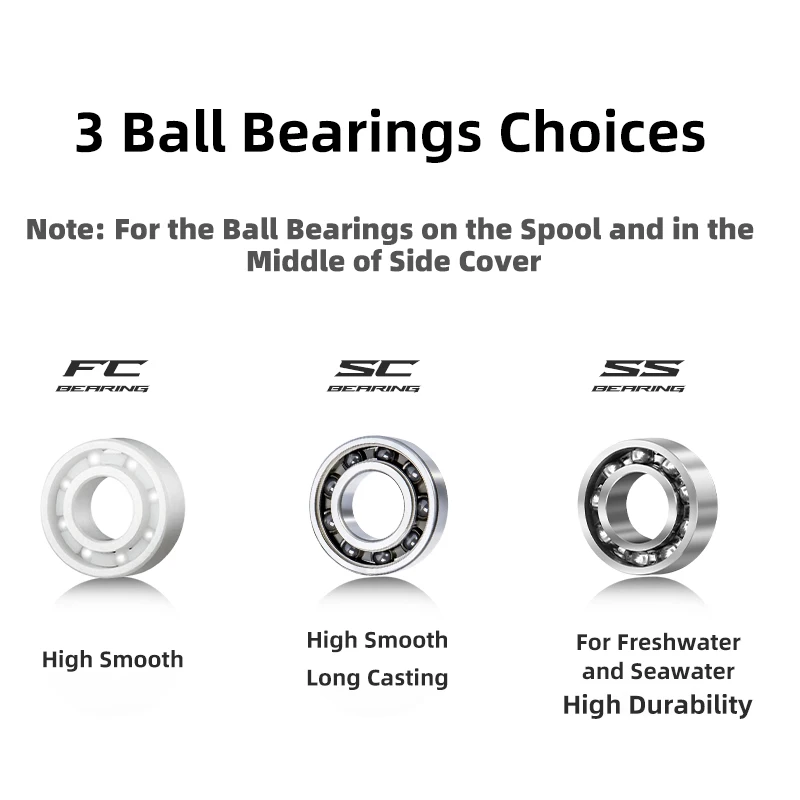 HISTAR Butterfly II BFS Y estándar 7,1: 1 alta relación 3 rodamientos 7g carrete ligero 155g carrete de pesca Baitcasting - imagen 2