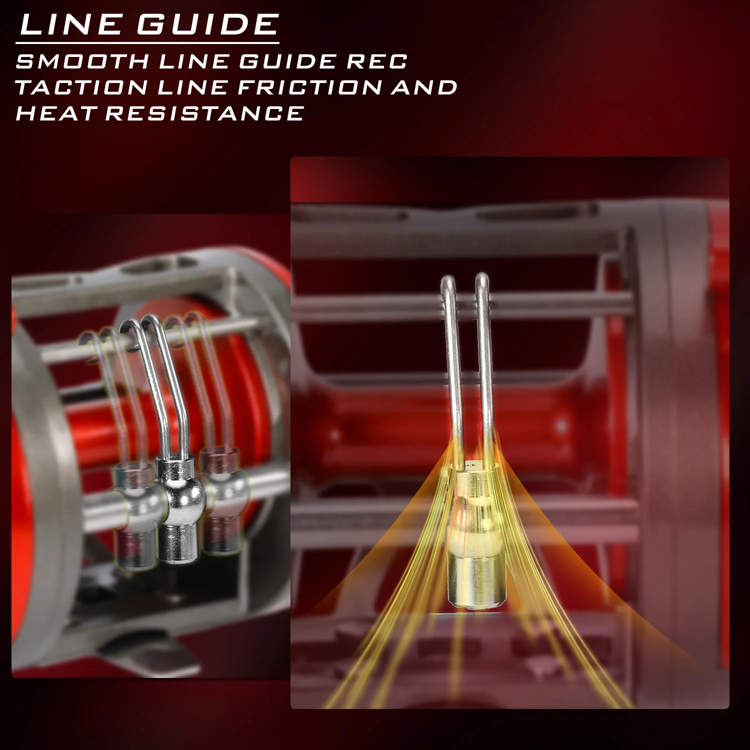Carrete de Pesca Sougayilang Baitcasting, carretes de Pesca con tambor de curricán, mano izquierda/derecha, equipo 3,8, carrete de Pesca con tambor de curricán, arrastre máximo de 28kg - imagen 5