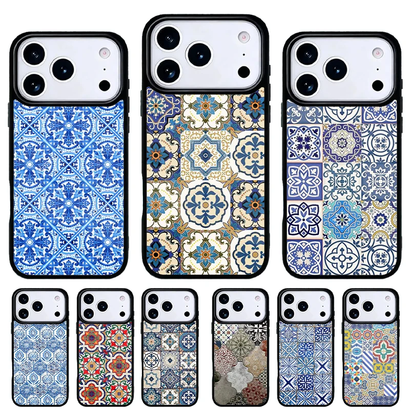Funda iPhone con diseño de azulejos marroquíes – Carcasa protectora