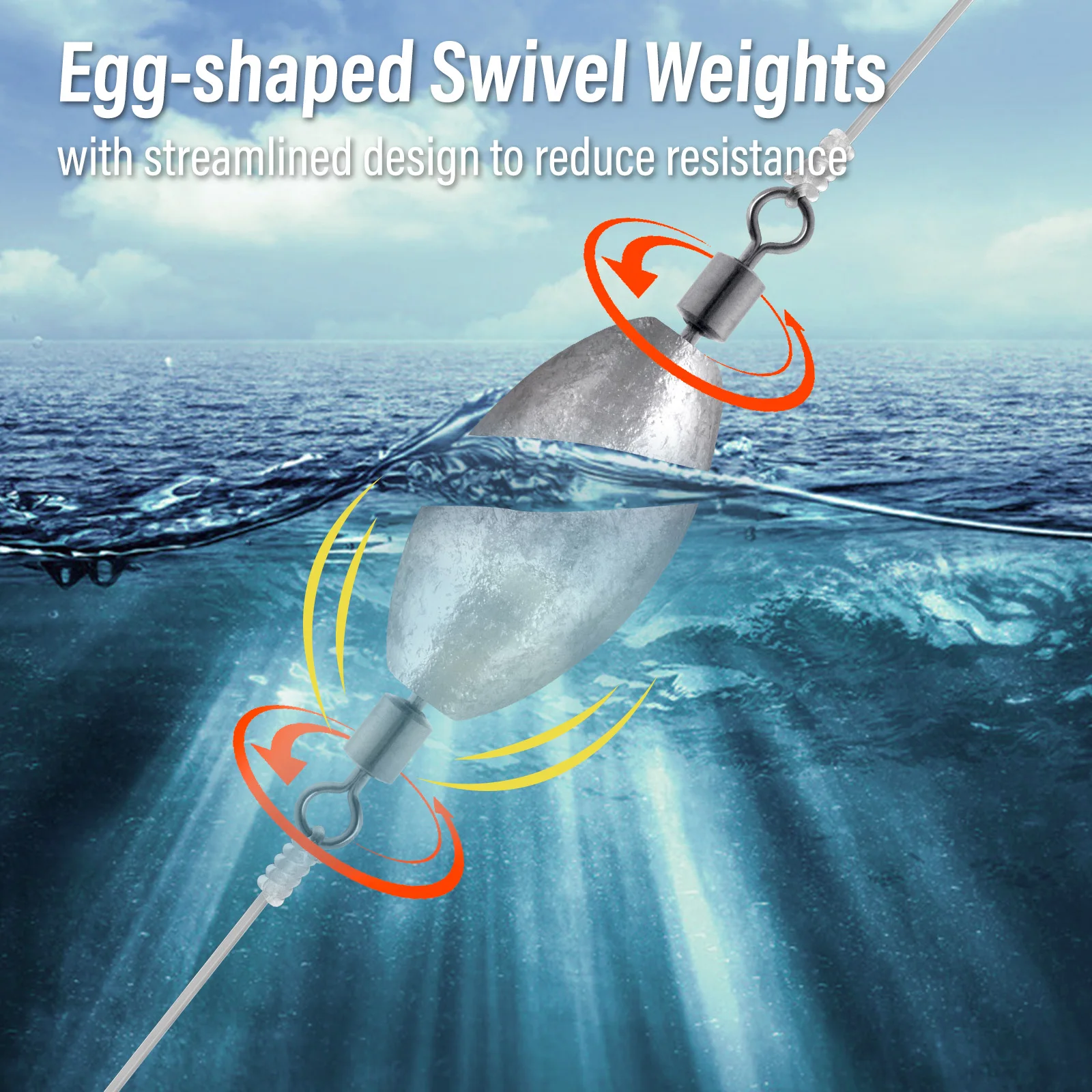 Plomo Doble Giro para Surfcasting y Pesca de Fondo - imagen 5