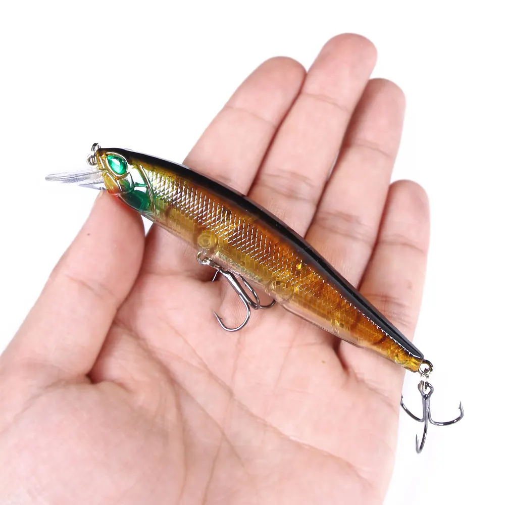 Minnow Wobbler señuelo de Pesca 11cm-13.5g-6 # Jerkbait señuelo Artificial duro cebos Lucio Pesca aparejos conducción 0,2-1M - imagen 5