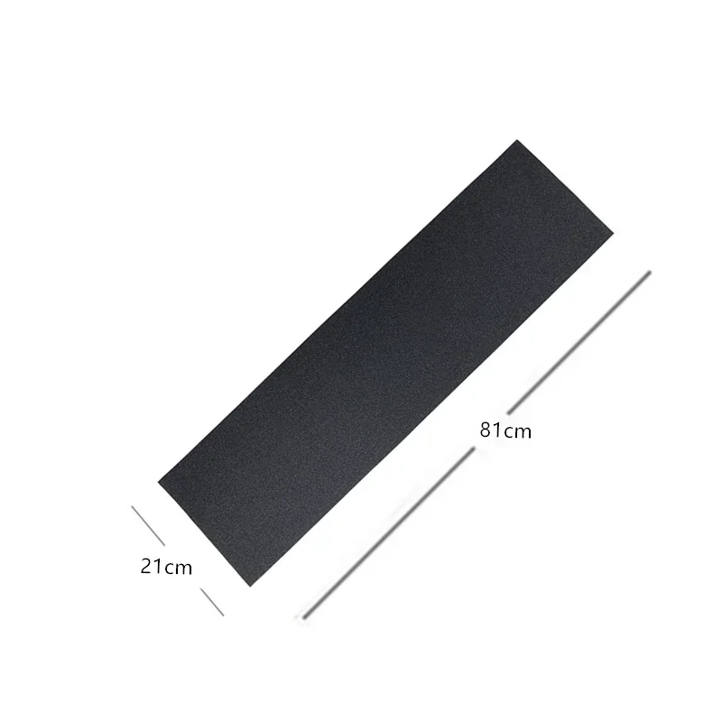 Cinta de agarre de papel de lija para cubierta de monopatín, antideslizante profesional, color negro, 82x21cm, para tabla de patinaje, accesorio para monopatín Longboard - imagen 5