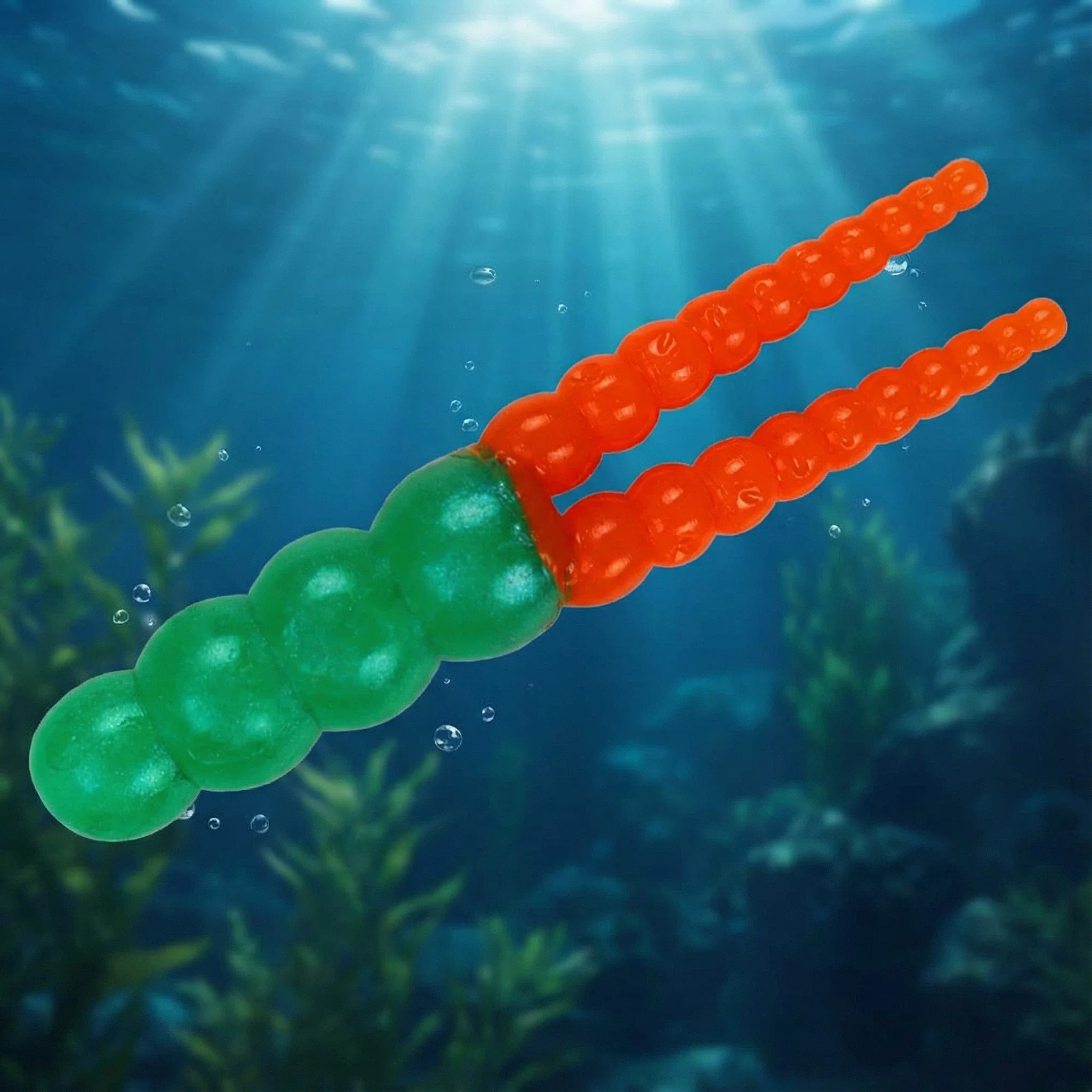 DUODUOYU 30 Uds 40mm nuevo Mini Señuelos de Pesca blandos 1g gusano de silicona Isca cebo Artificial Wobblers Leurre Souple aparejos de pesca