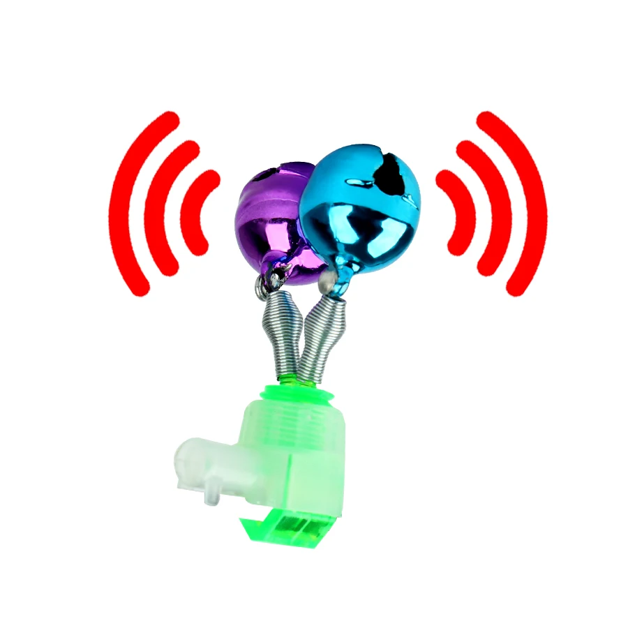 FTK-abrazadera de punta de caña de pescar, señuelo para morder pescado, alerta de alarma, anillo doble, Clip, campanas de pesca, accesorio de pesca, 10 Uds. - imagen 5
