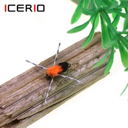 ICERIO 6 uds espuma UV escarabajo mosca trucha pez amarillo lubina Barbel carpa azul Kurper carpa pesca insecto cebo Artificial # 10