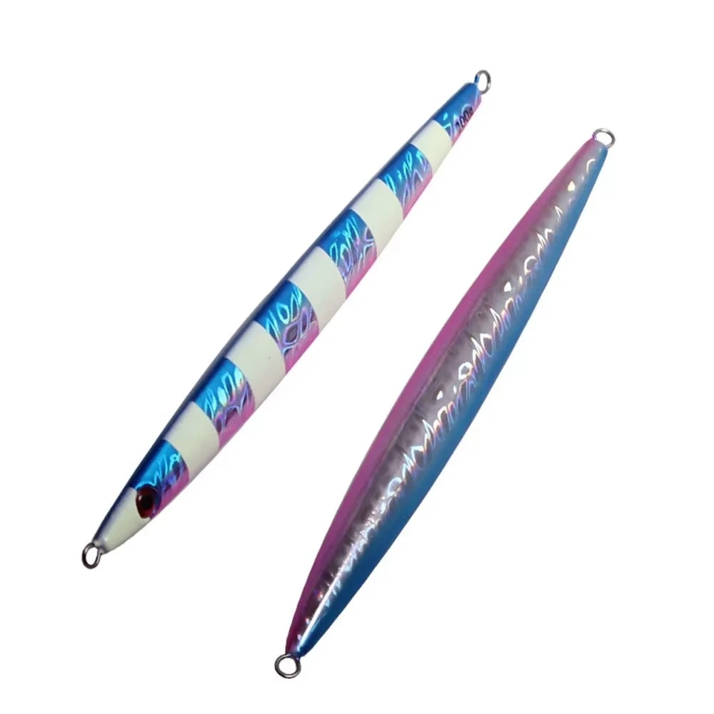 Plantilla de Metal de hundimiento rápido, 100g, 200g, 250g, 300g, 400g, placa de hierro Extra grande para pesca, señuelo duro de curricán de fundición larga, venta al por mayor, 1 ud. - imagen 2