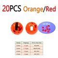 20pcs OrangeIRed
