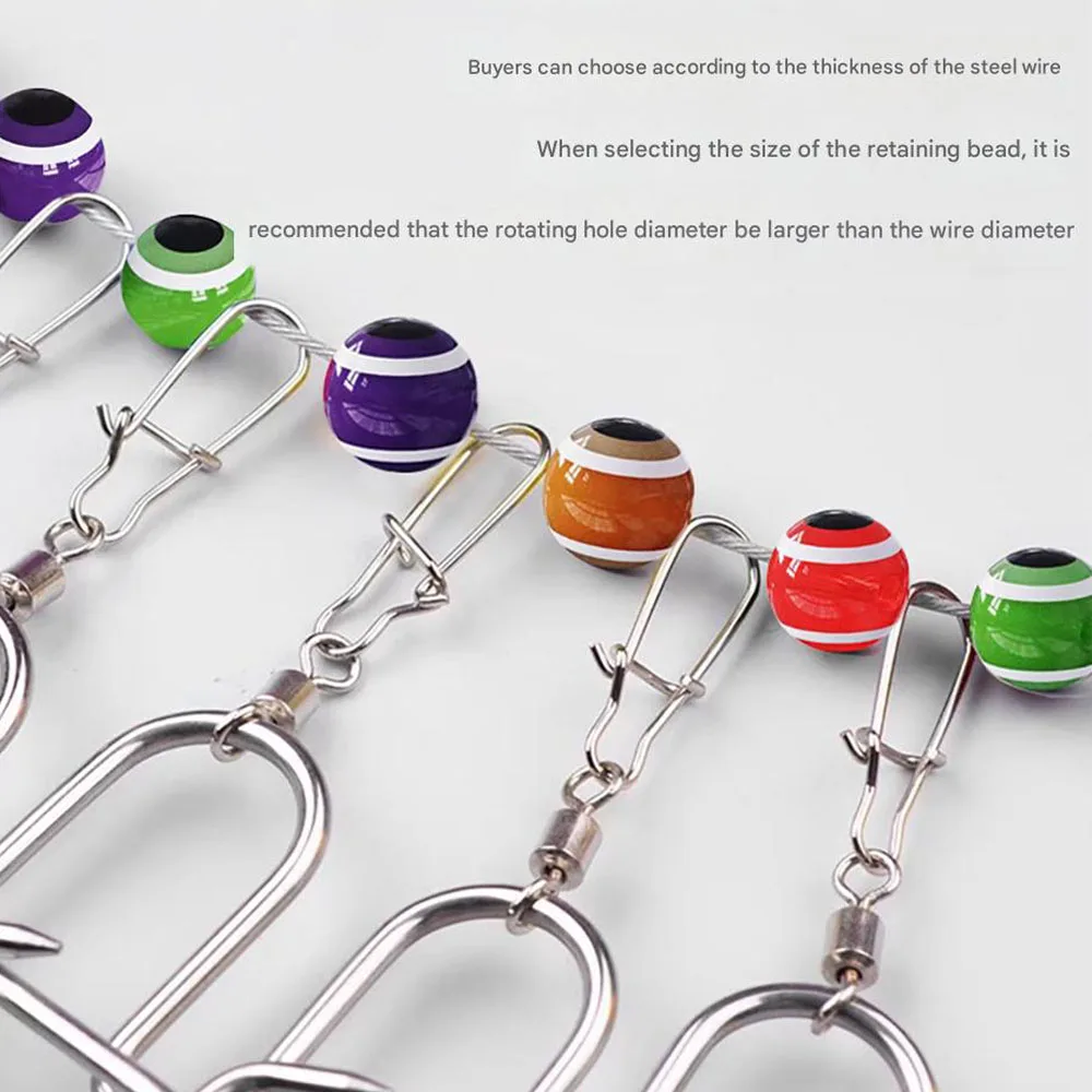 ESFISHING cuentas de ojo de pez accesorios de pesca mezcla de colores 50 Uds para pesca de perca de Lucio - imagen 3