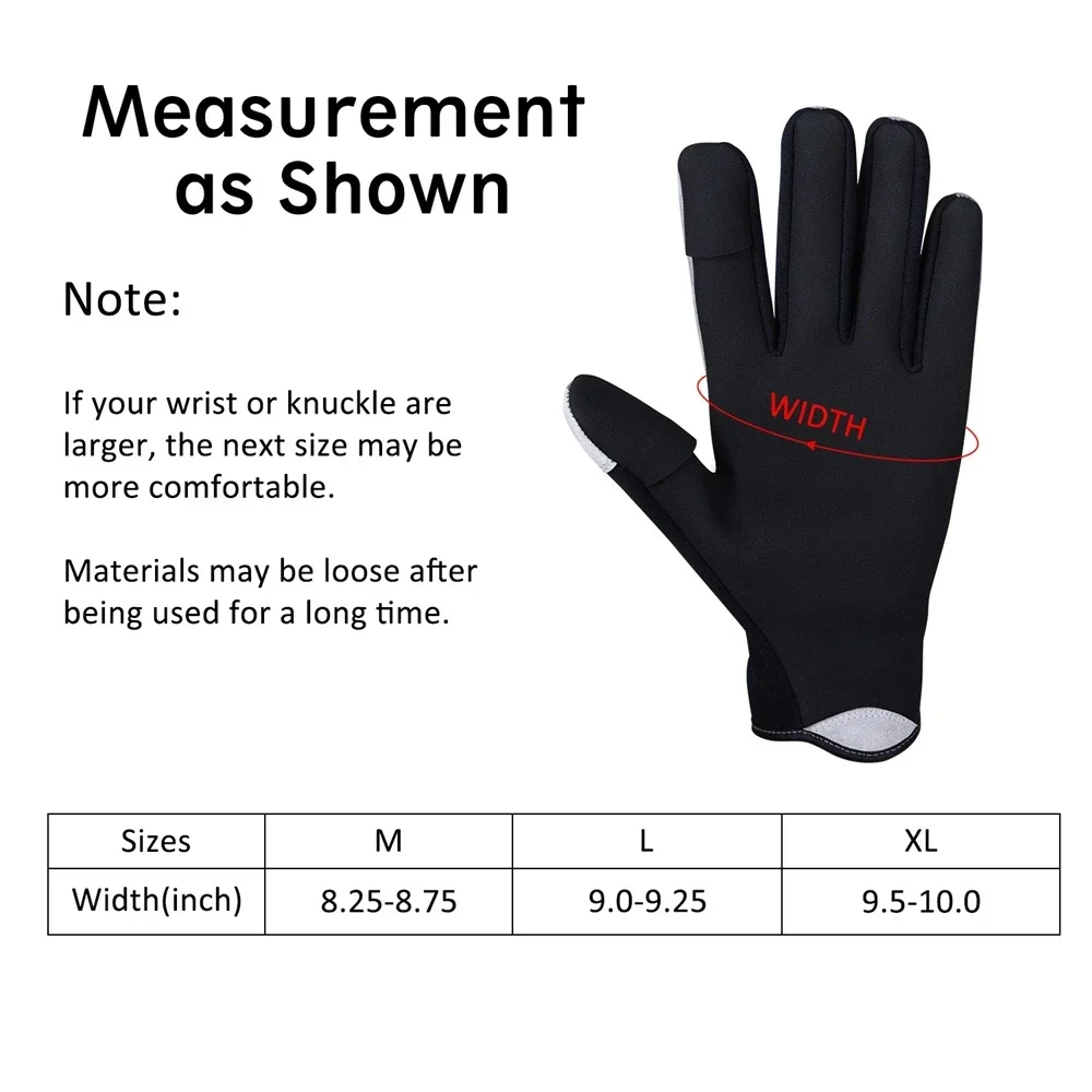 Goture Ti-Keep guantes de pesca de invierno 2 dedos cortados S M L XL guantes antideslizantes impermeables para hombre guantes de pesca en hielo transpirables - imagen 3