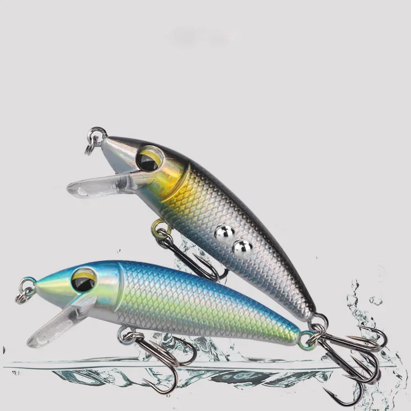 OUTKIT pesca 5,6 cm 4,6g Swimbaits Bass pez grande Crankbaits señuelo de pesca Wobblers flotantes para Lucio Minnow señuelo aparejos de pesca - imagen 5