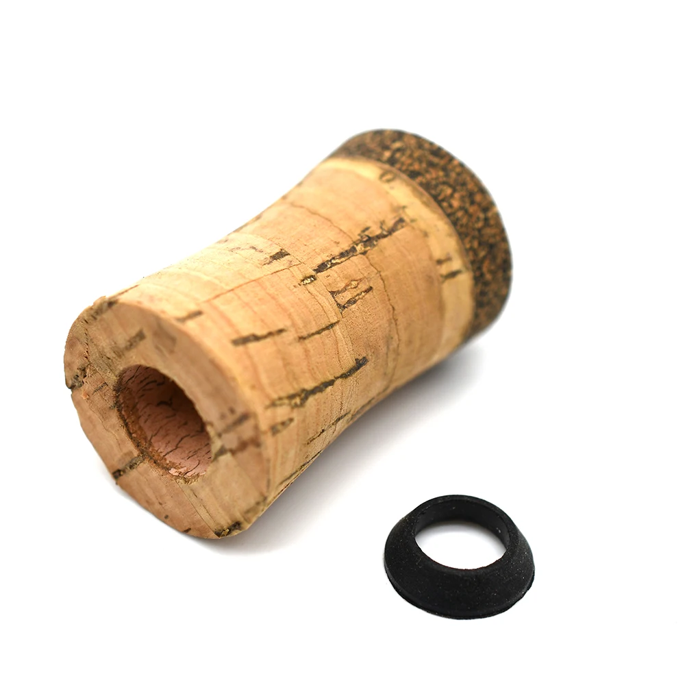 MNFT 1 Juego de mango de pesca de corcho, piezas de caña de pescar DIY, herramienta de reparación de construcción, asiento de carrete - imagen 4